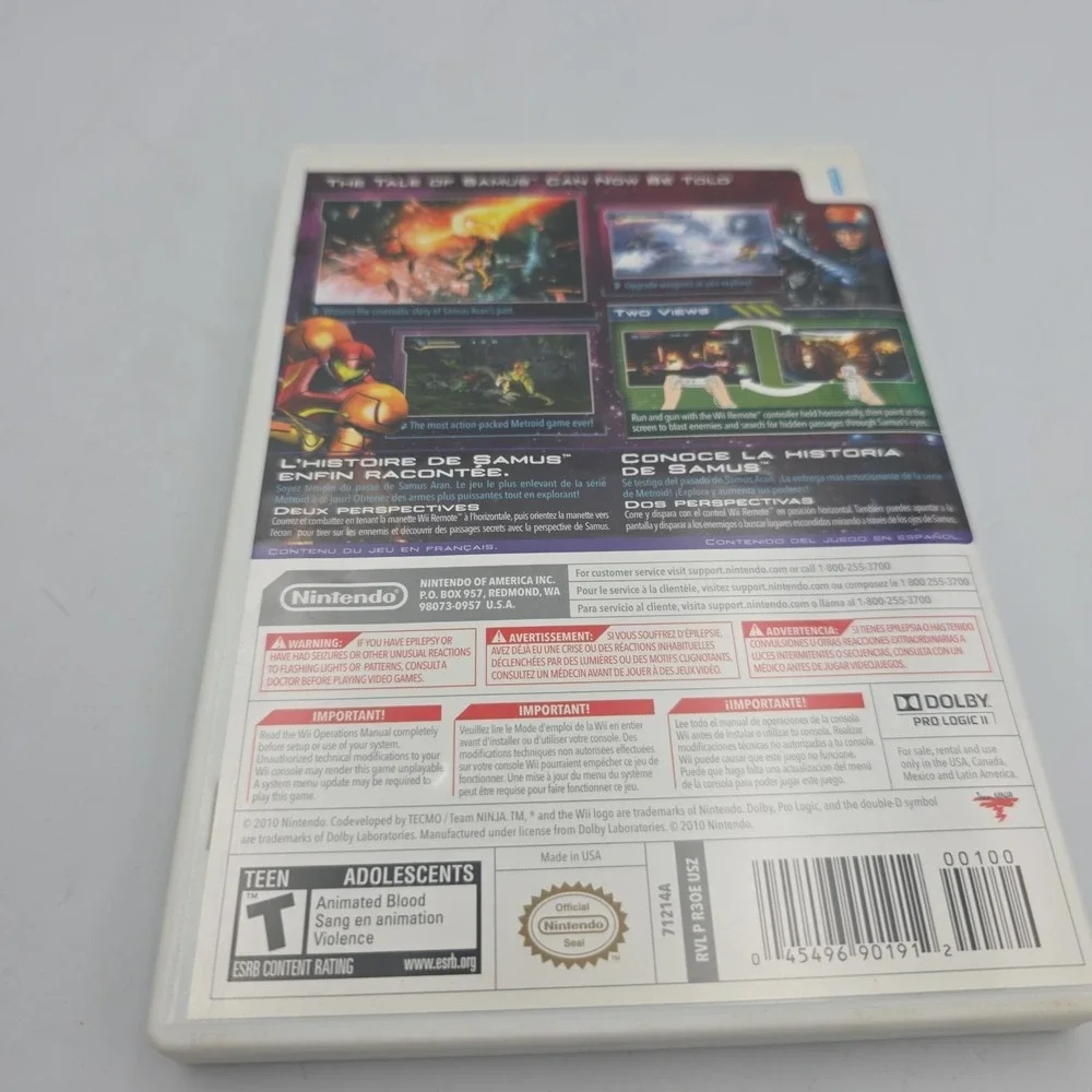 Metroid: Other M (Nintendo Wii) COMPLETE CIB
